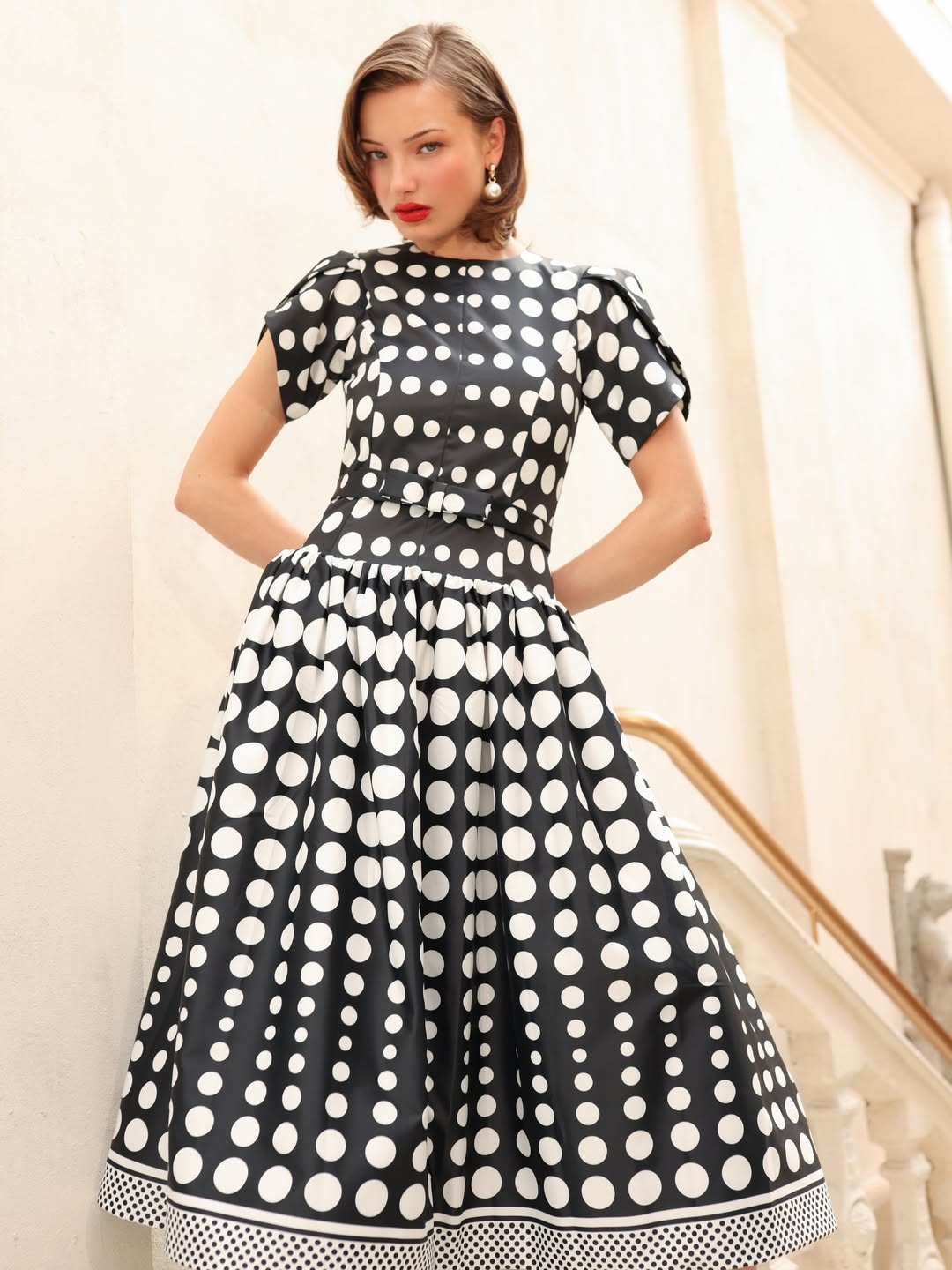 Maxi Vestido Rosseta Lunares
