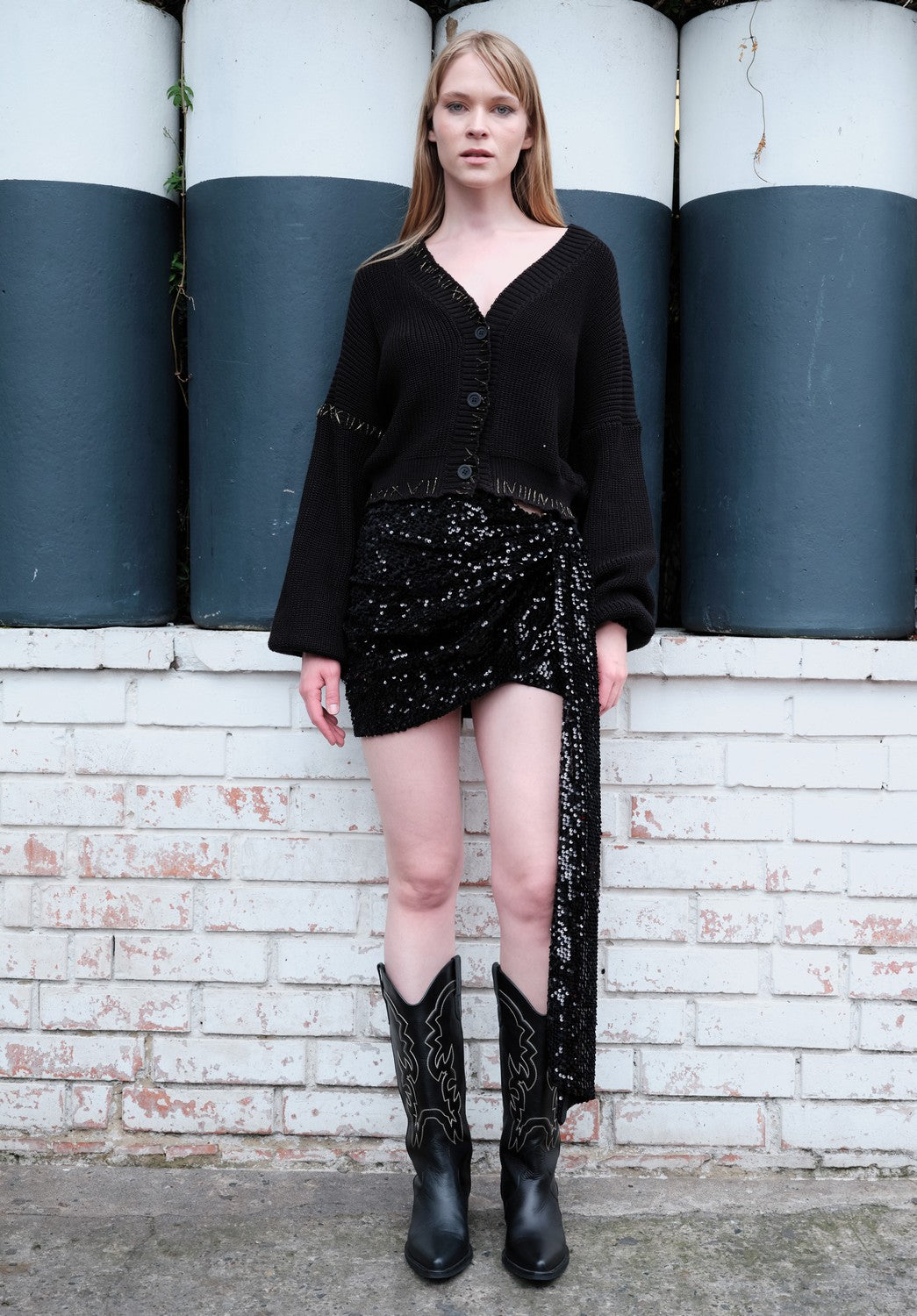 Cardigan Con Bordado