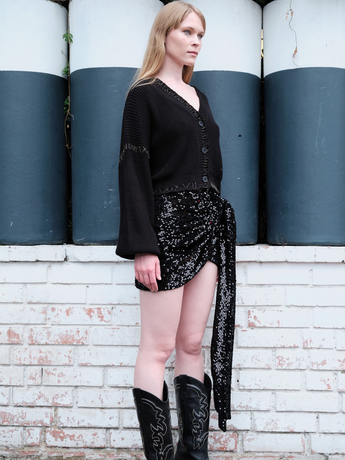 Cardigan Con Bordado