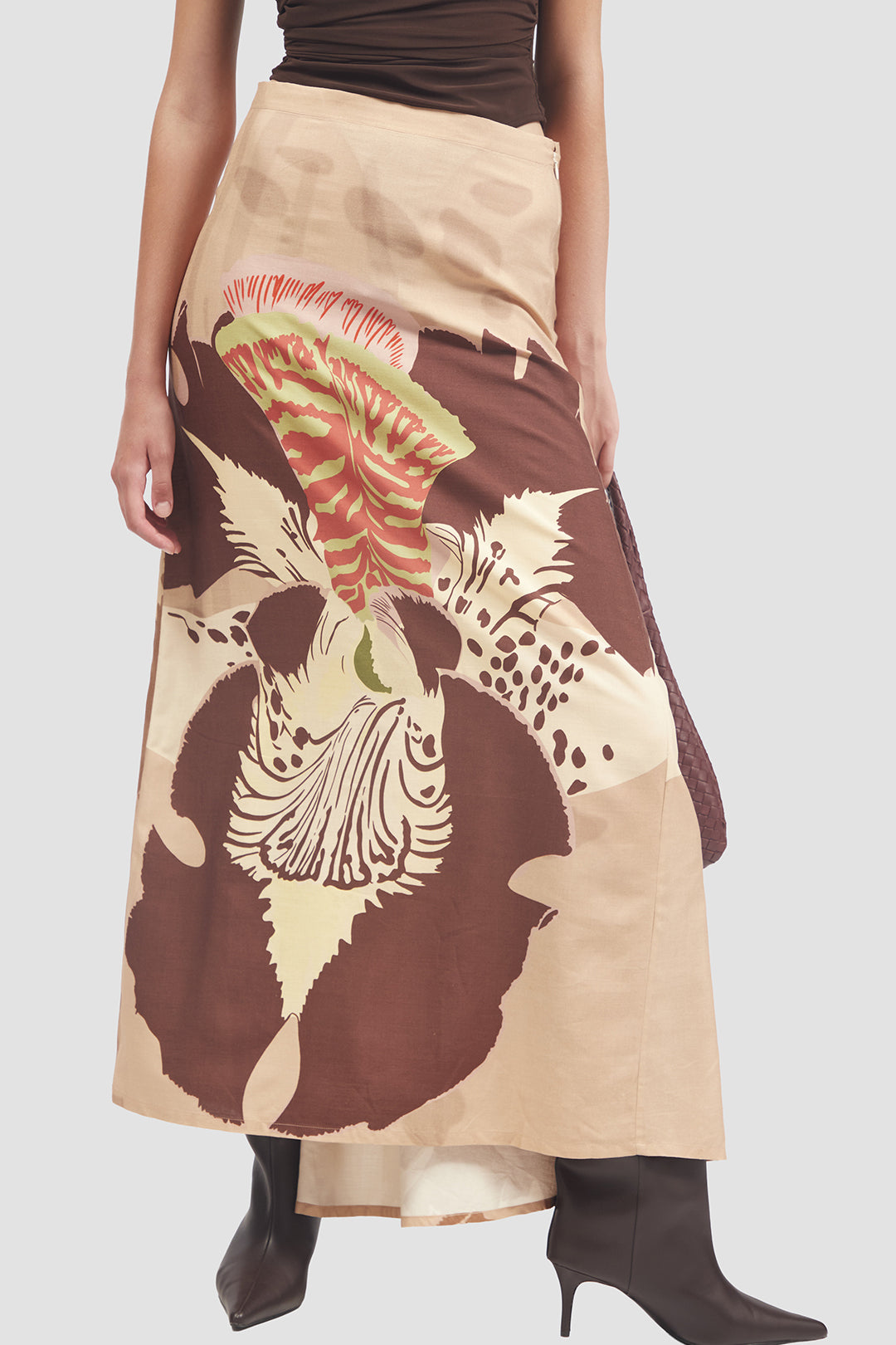 Maxi Falda De Seda Dowiana