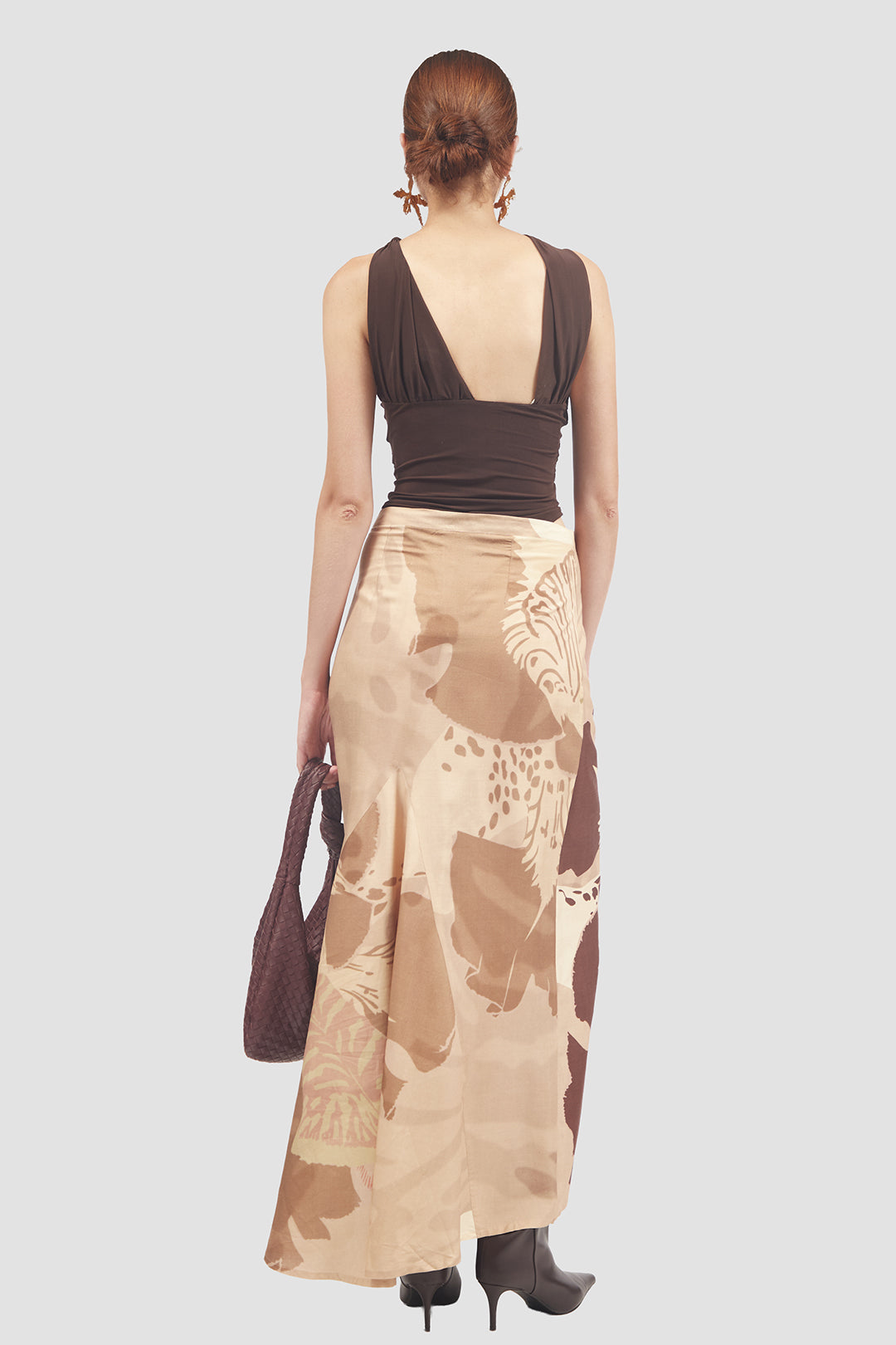 Maxi Falda De Seda Dowiana