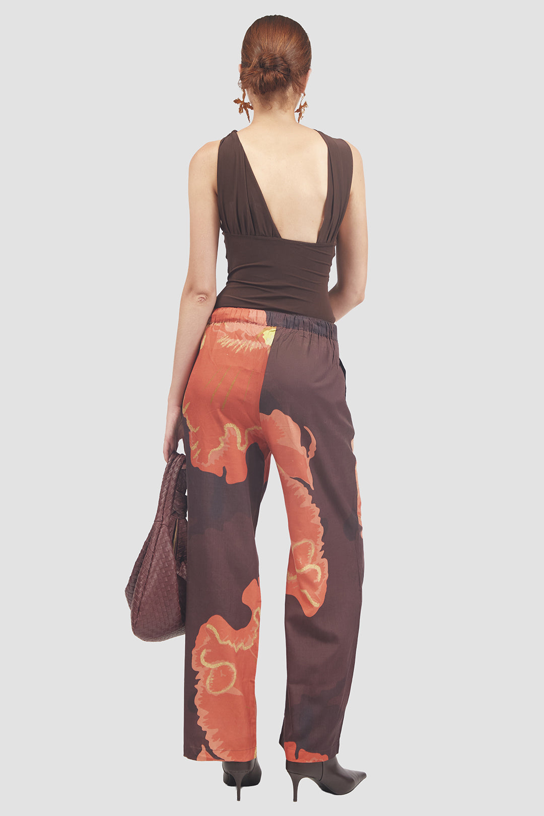 Pantalón Muscifera De Seda MANUELA CABRALES PANTALONES Malva CO