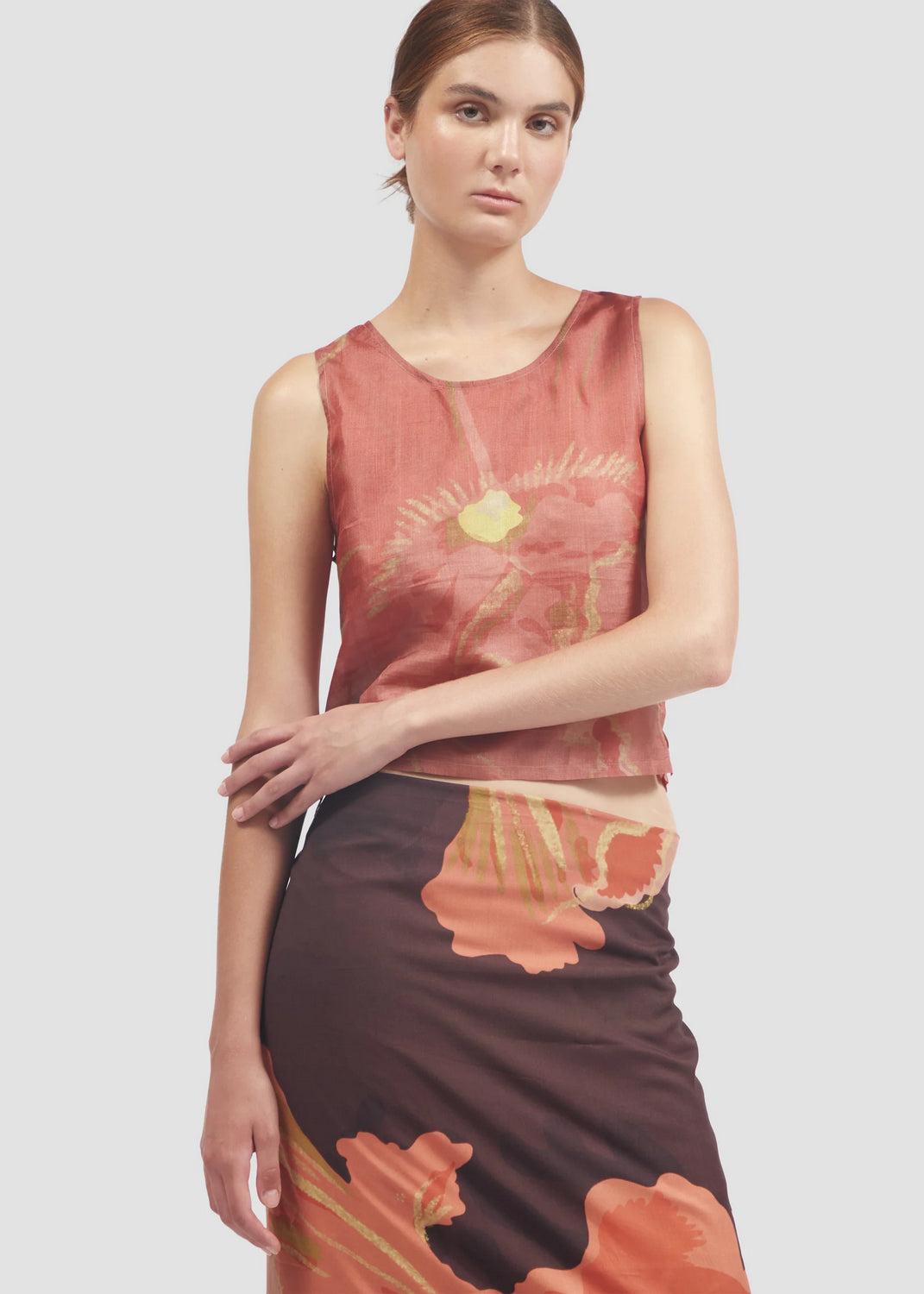 Blusa Muscifera Sin Mangas MANUELA CABRALES BLUSAS Malva CO