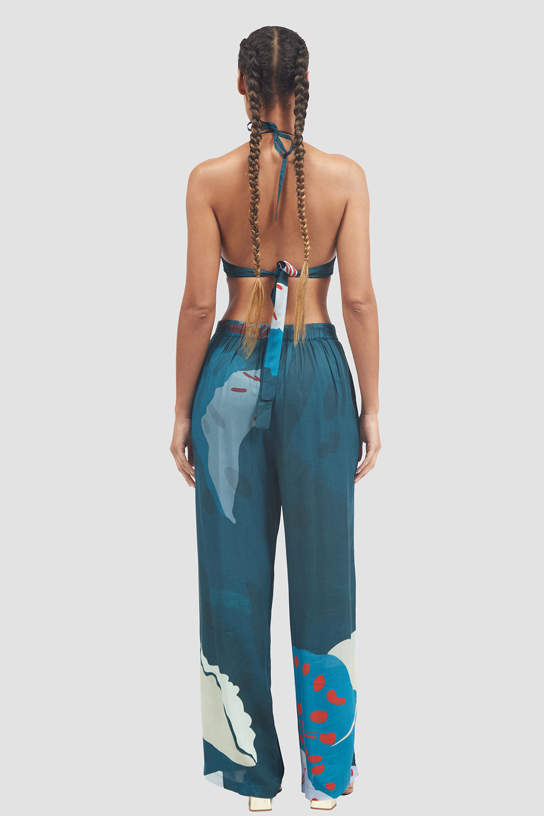 Pantalon Flava Fibra De Platano MANUELA CABRALES PANTALONES Malva CO