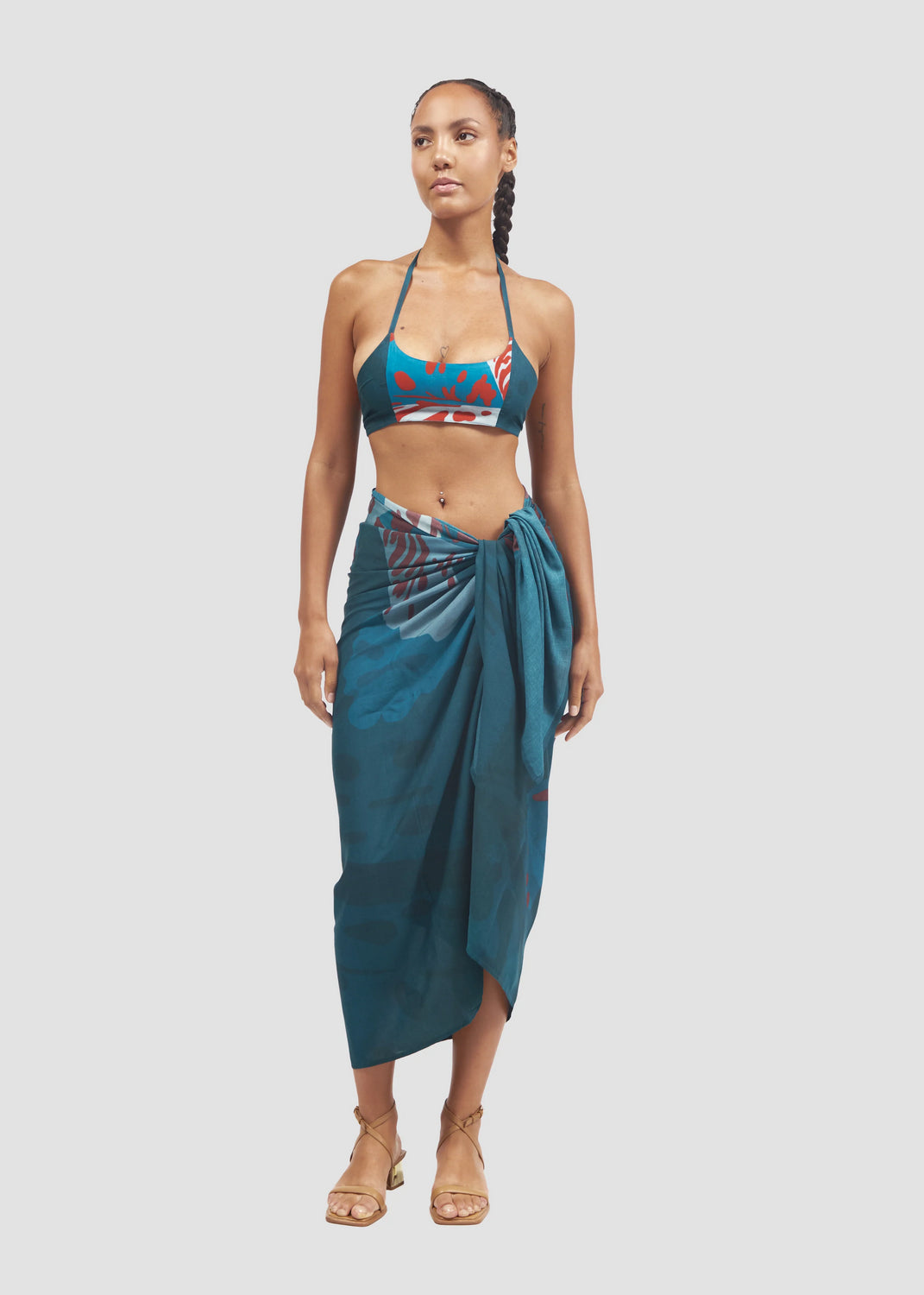 Crop Top Flava Fibra De Platano MANUELA CABRALES CROP TOP Malva CO