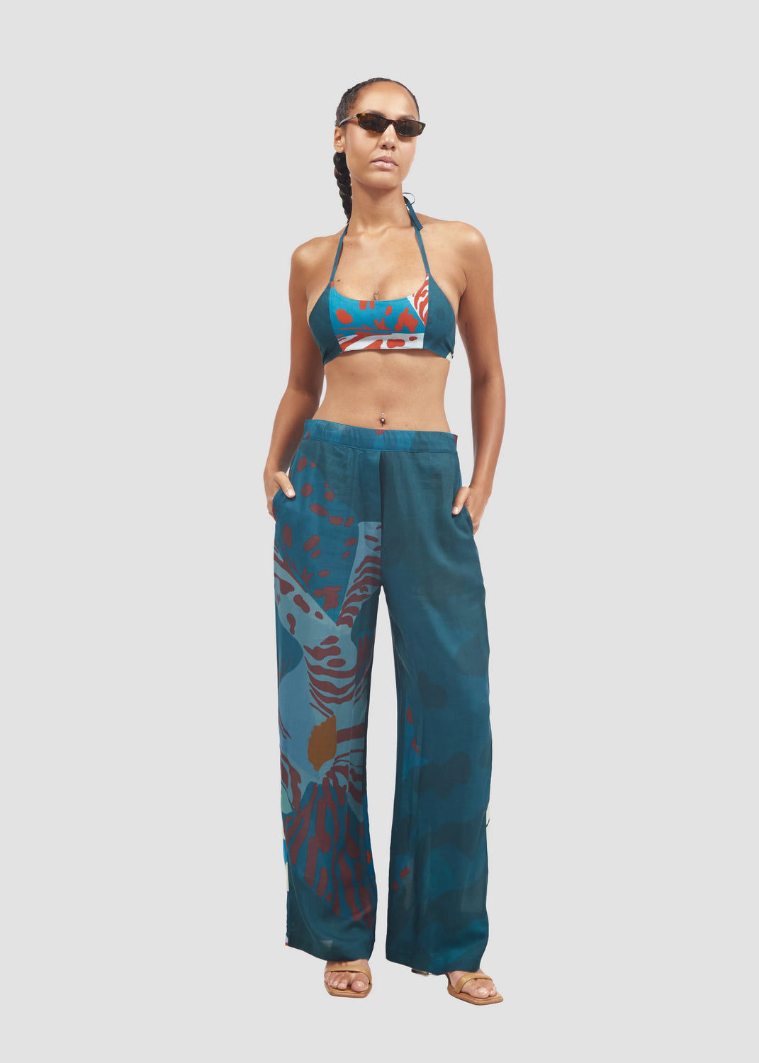Crop Top Flava Fibra De Platano MANUELA CABRALES CROP TOP Malva CO