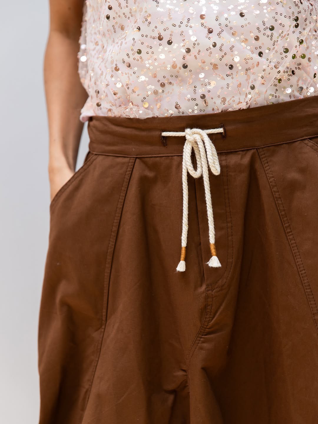 Midi Falda Breeze Mocca