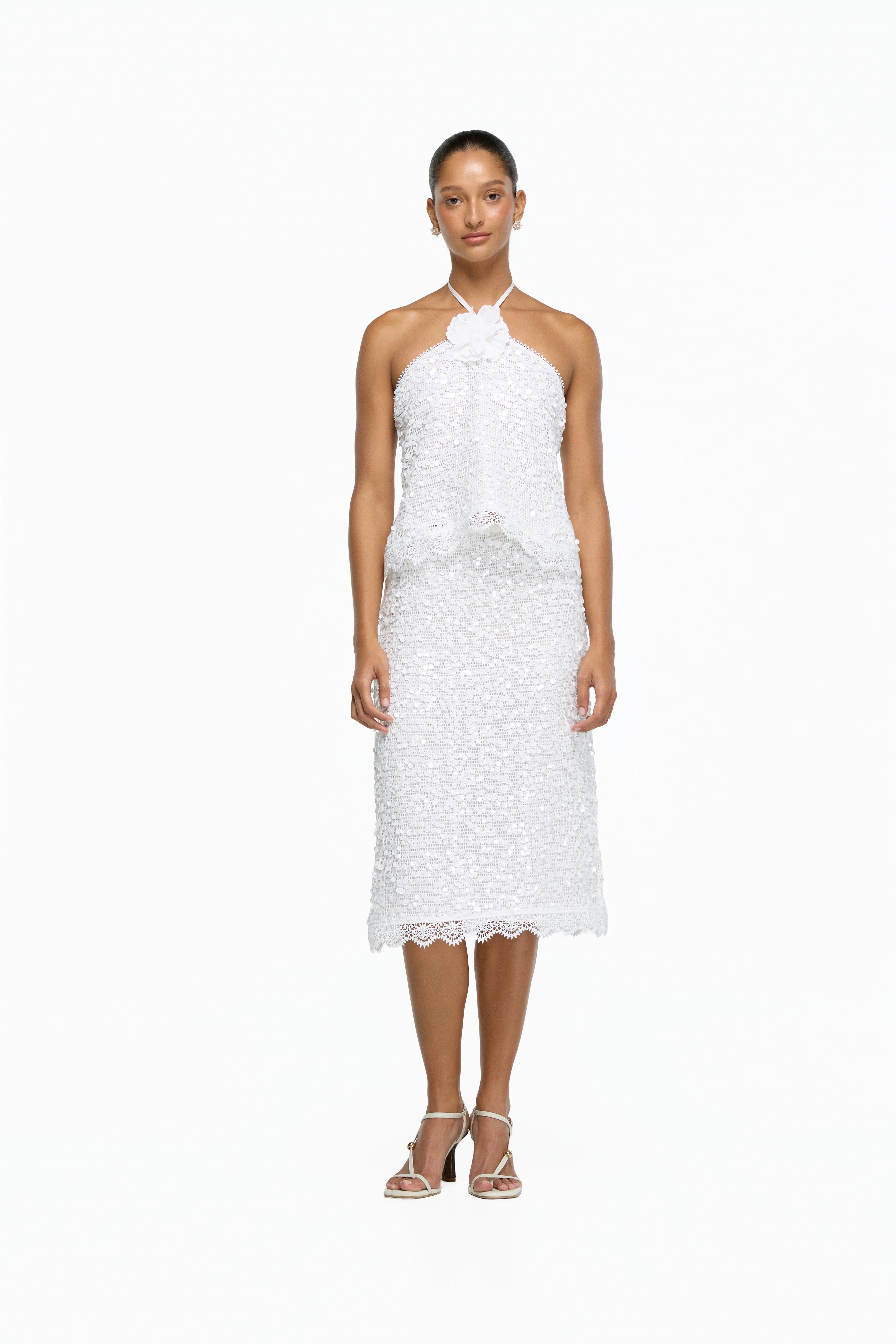 Midi Falda Pearlette
