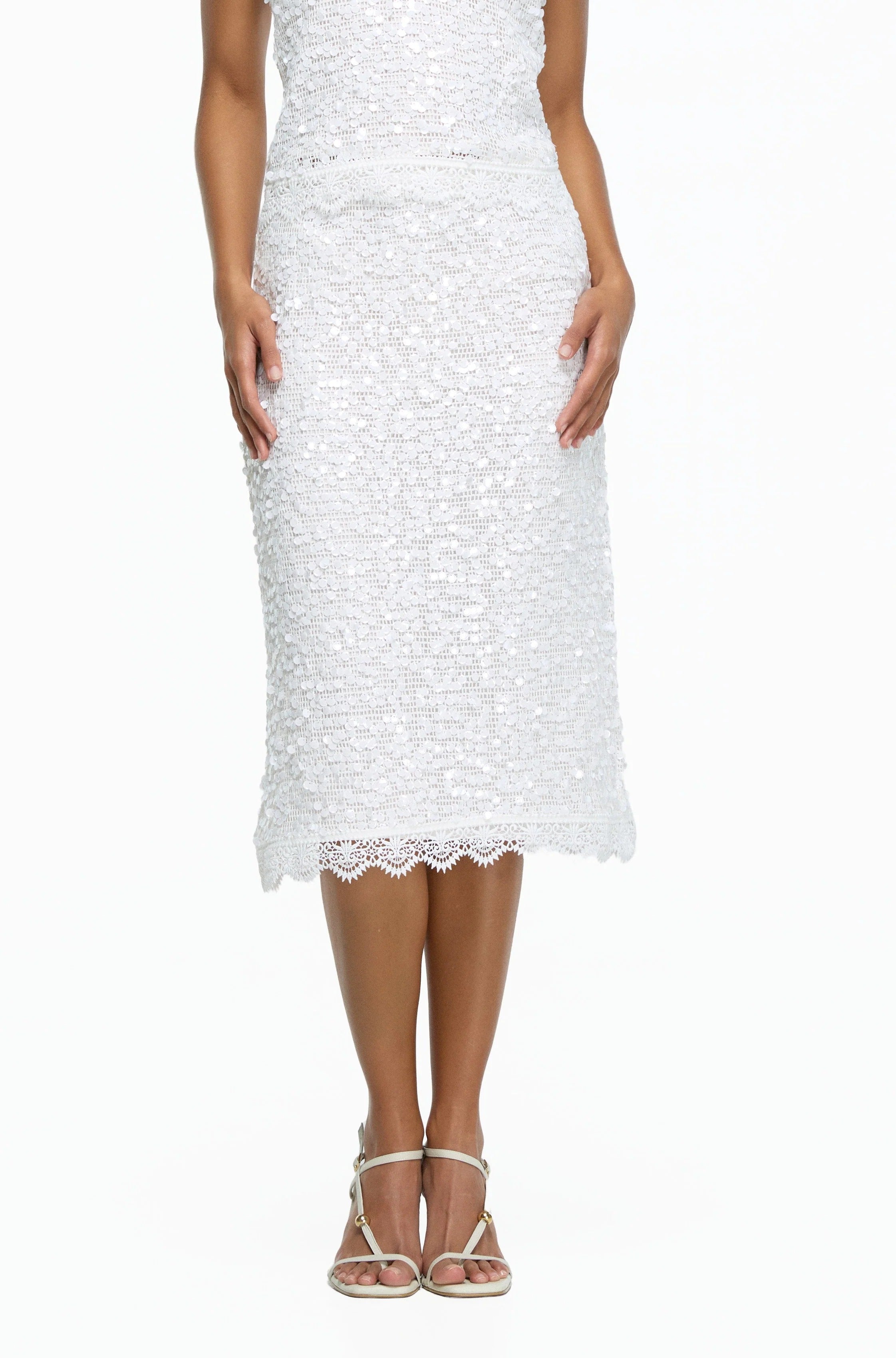 Midi Falda Pearlette