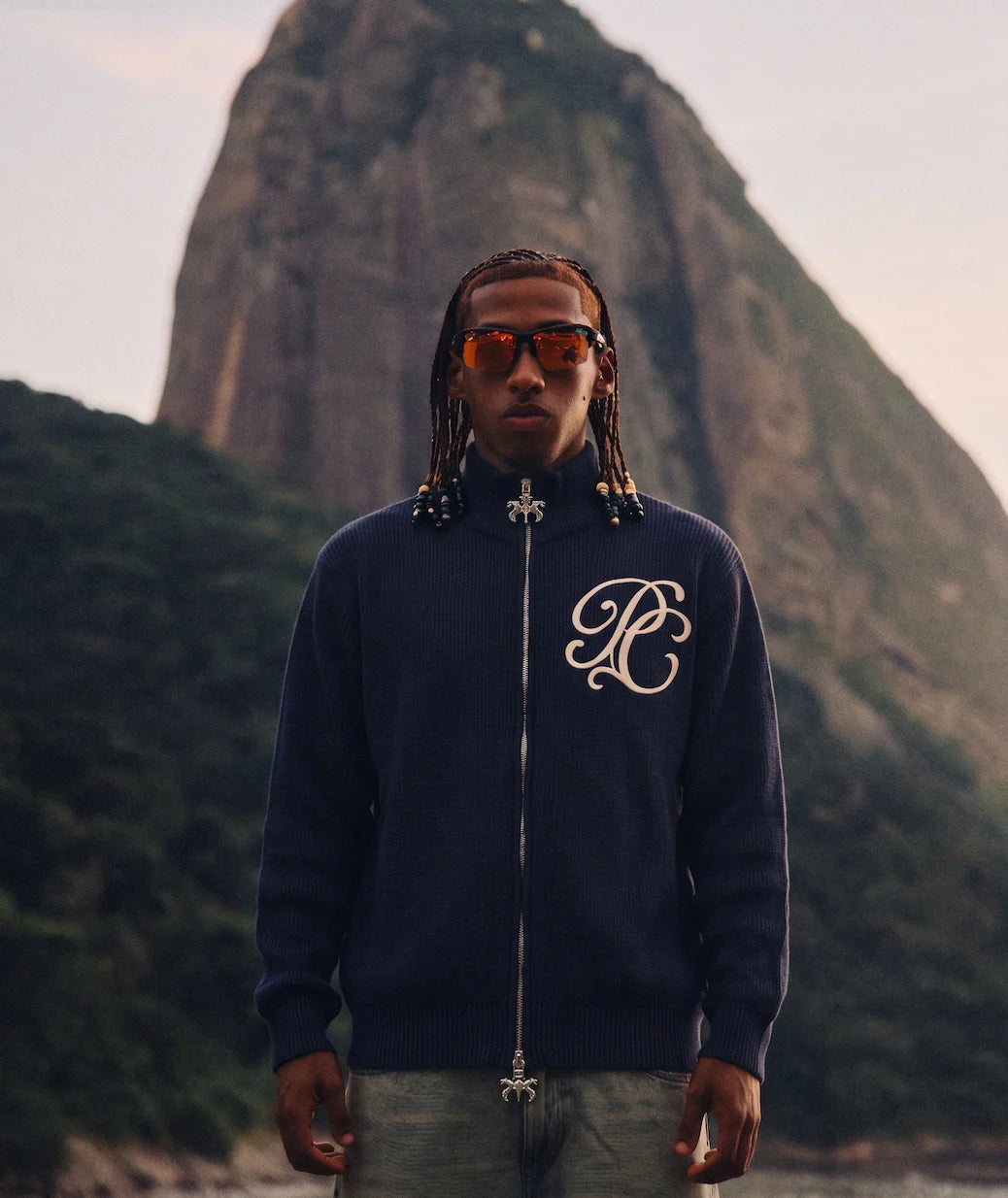 Jersey Knit Fullzip Monogram