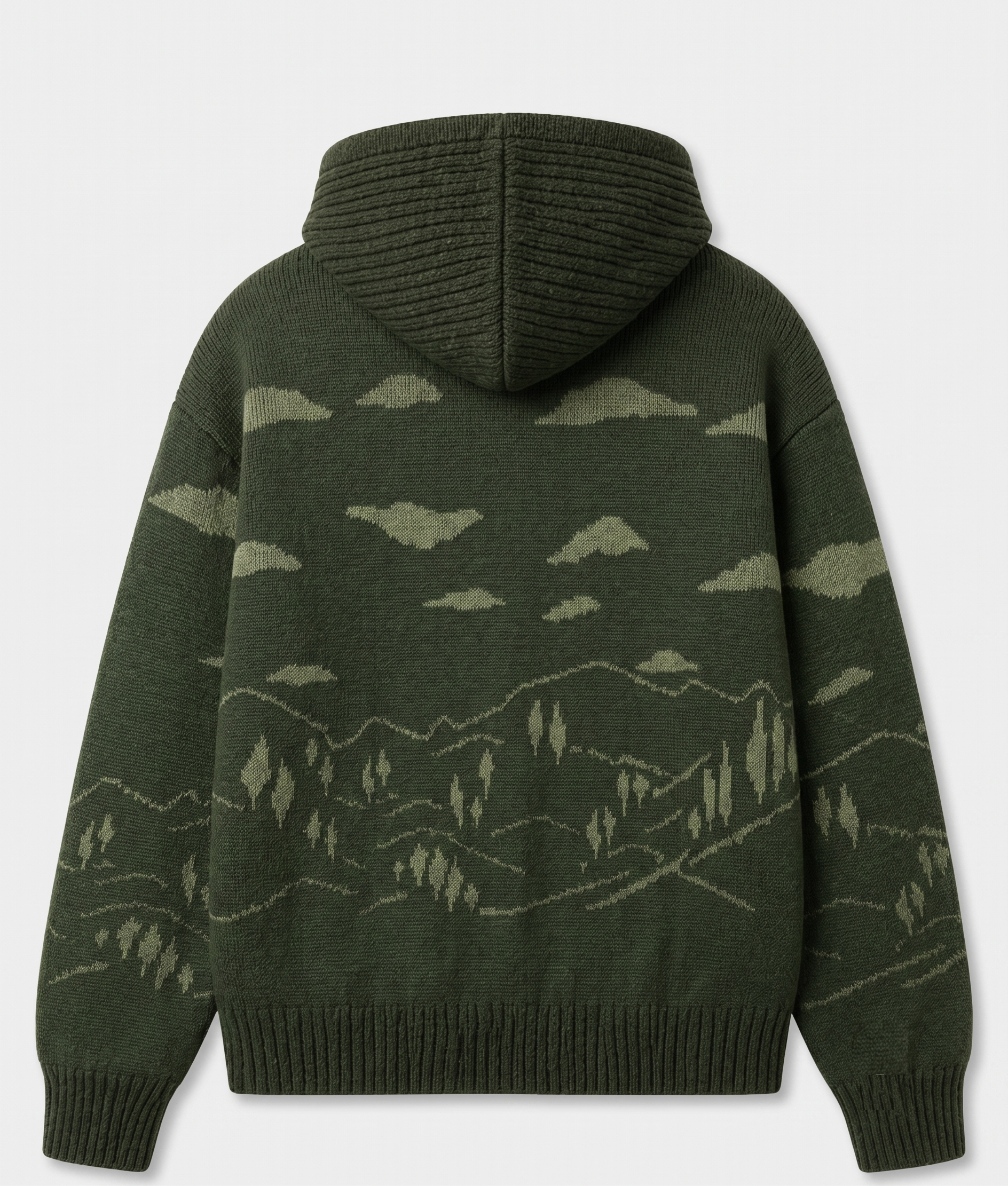 Hoodie Mountains Knit