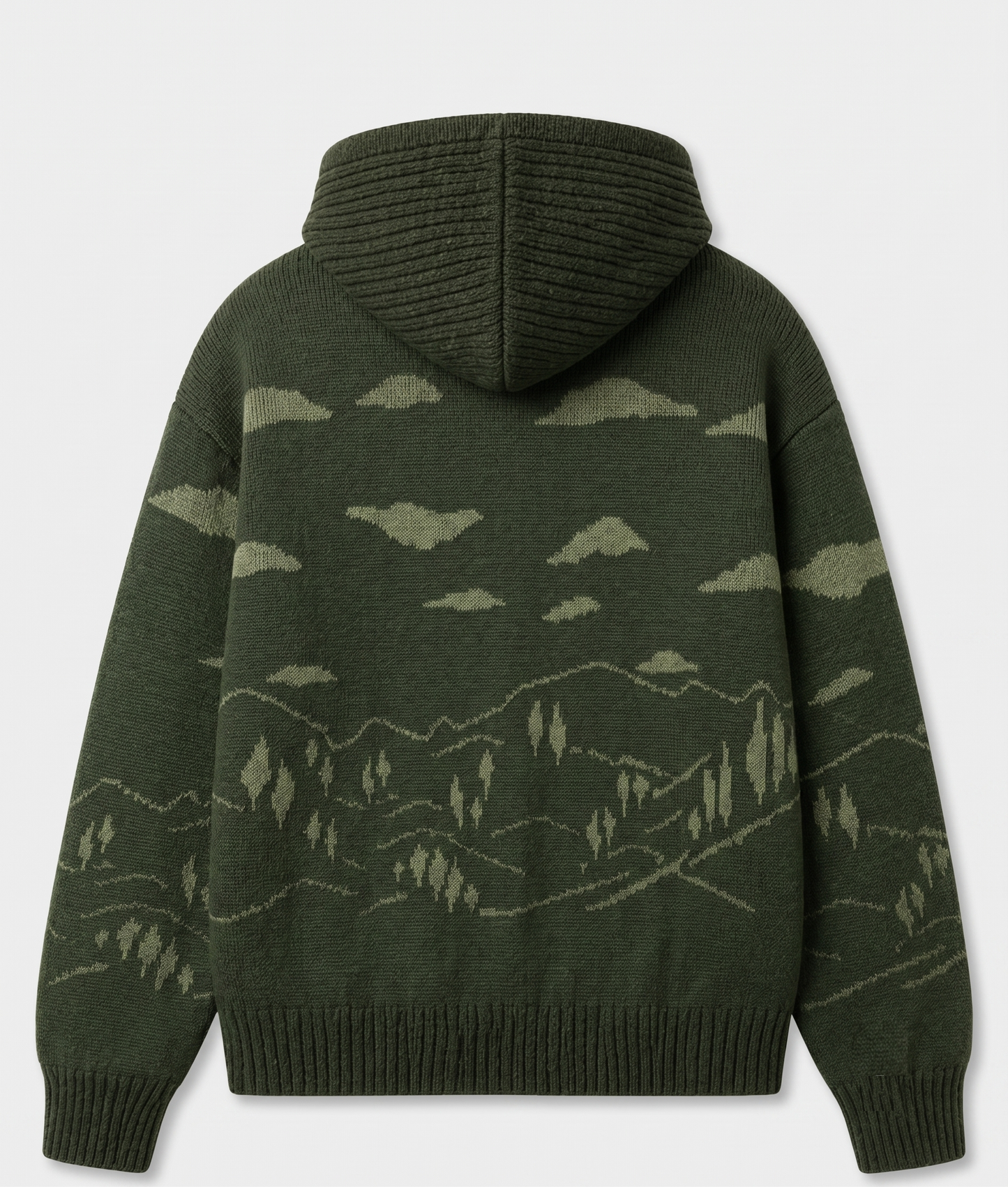 Hoodie Mountains Knit