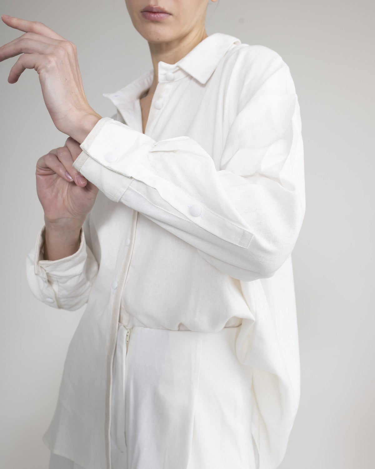 Camisa Con Botones Forrados