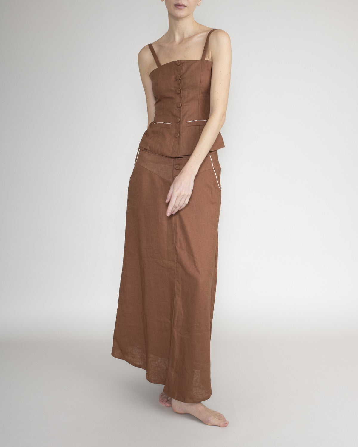 Maxi Falda con Bolsillos