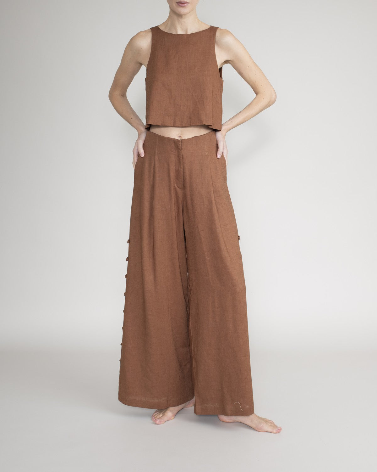 Pantalon Con Abertura VOIE PANTALONES Malva CO