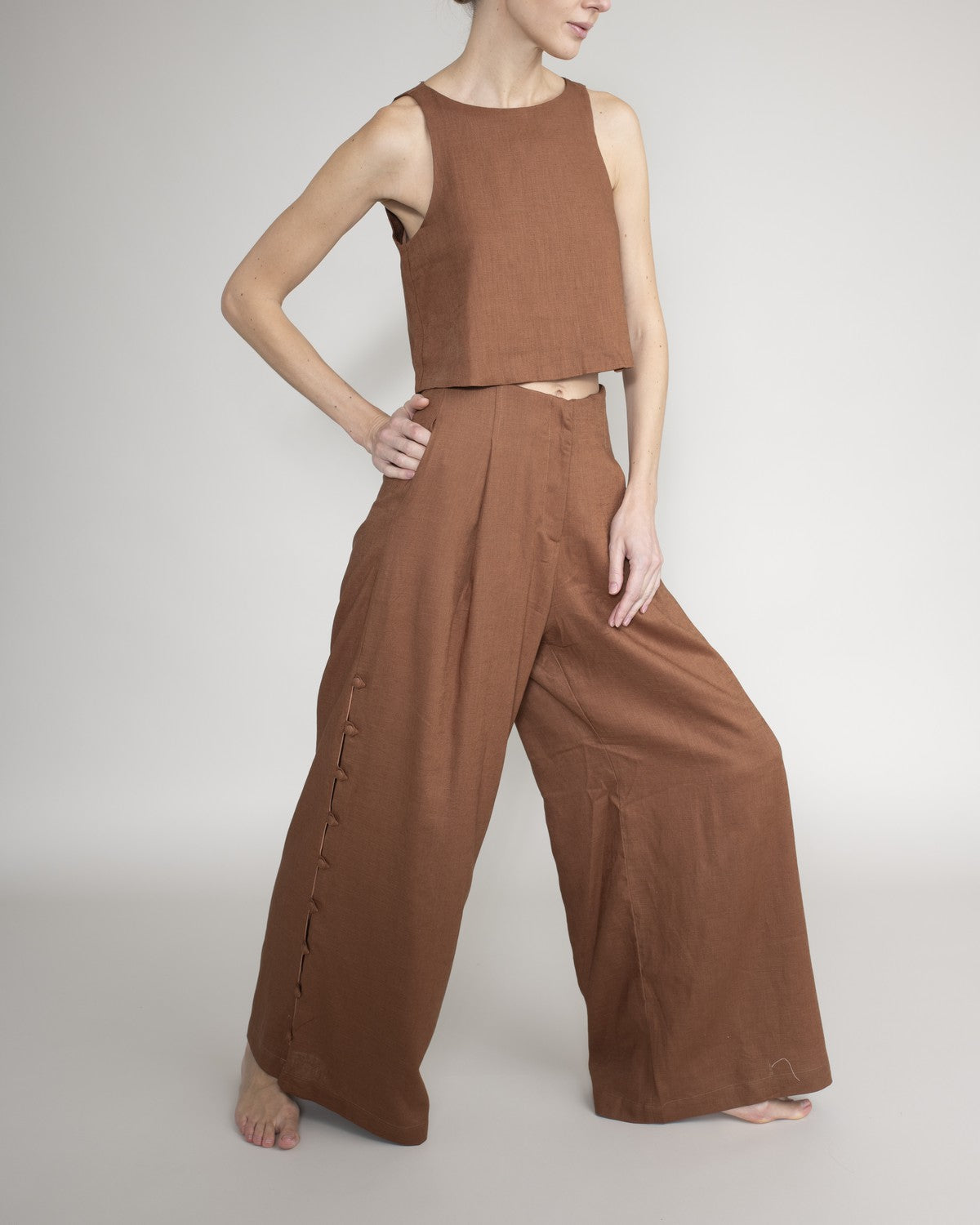 Pantalon Con Abertura