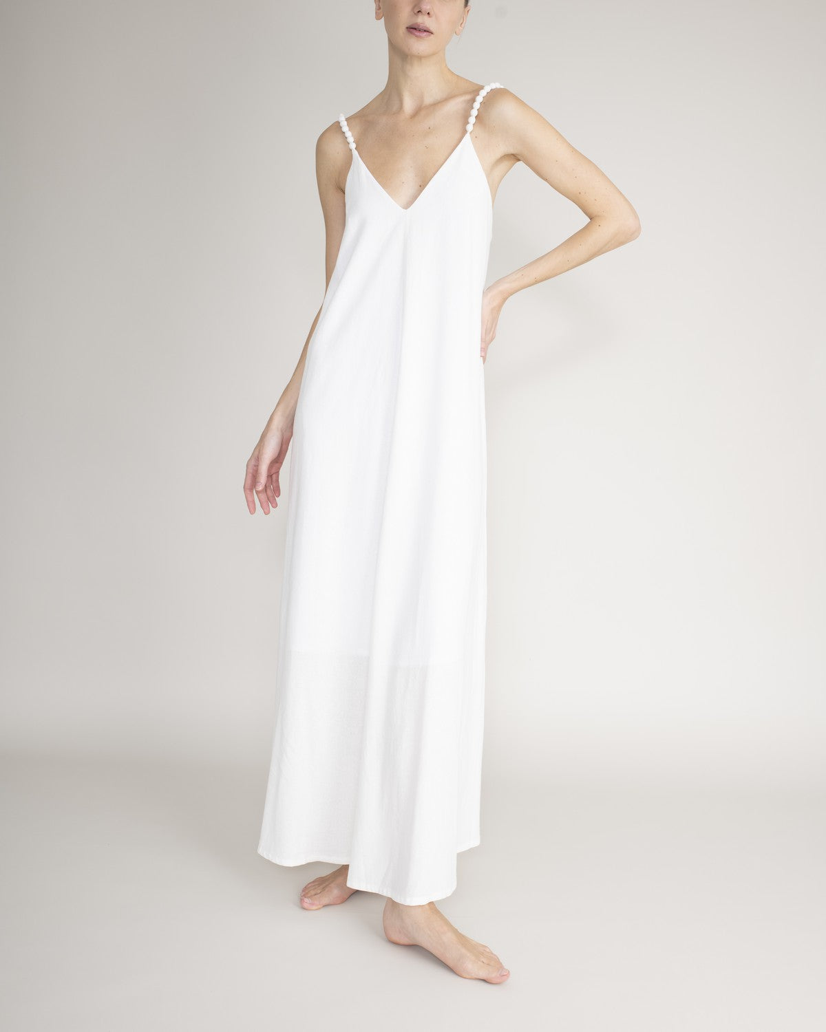Maxi Vestido Con Tiras