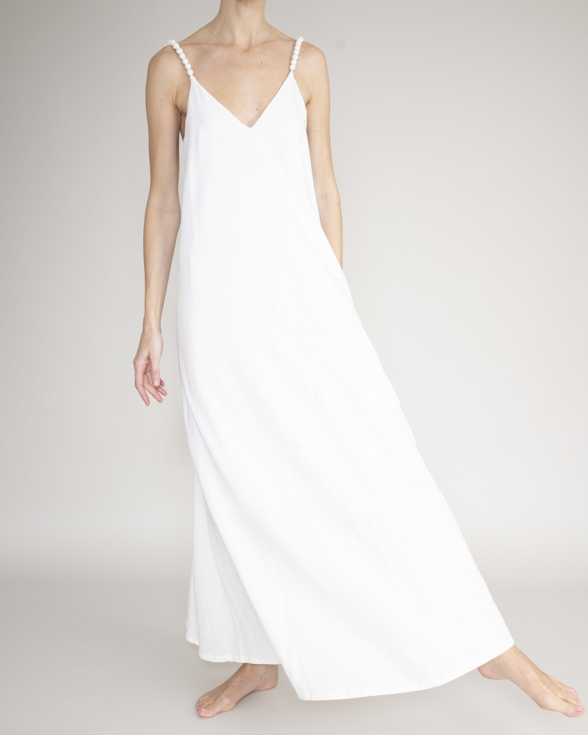 Maxi Vestido Con Tiras