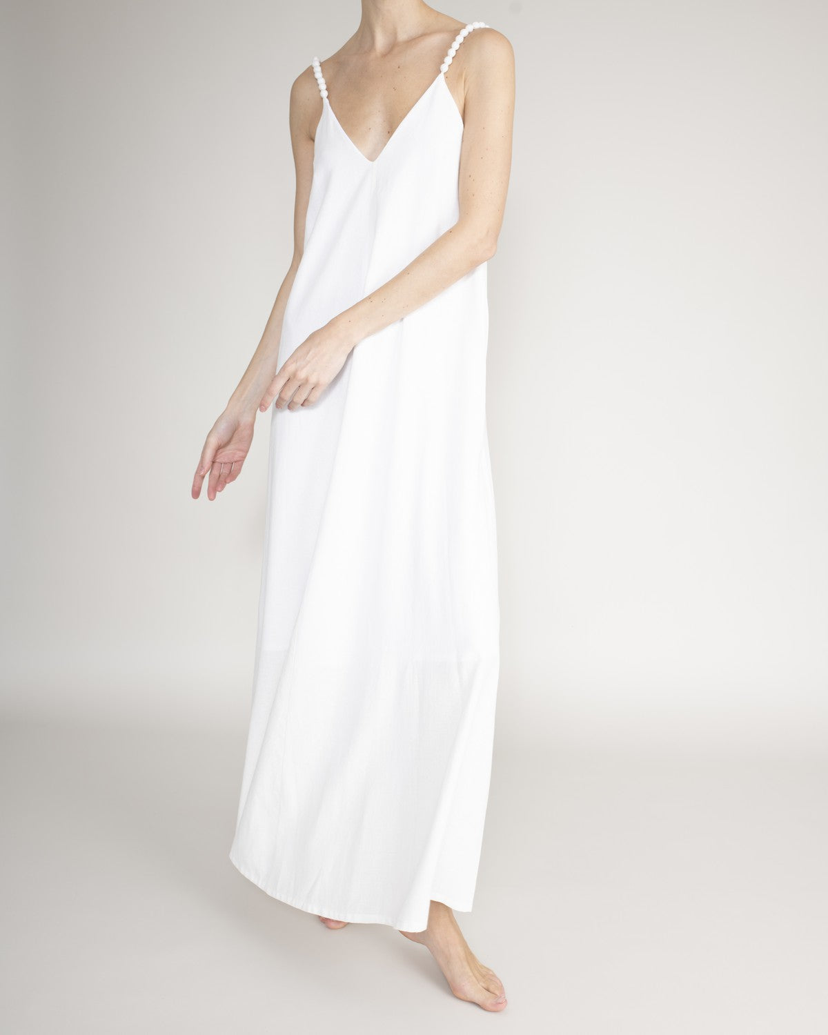 Maxi Vestido Con Tiras