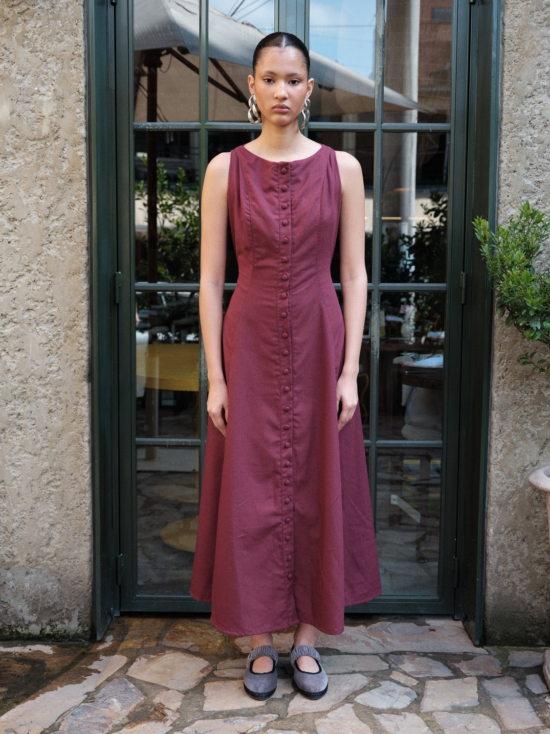 Midi Vestido Lydia VOIE MIDI VESTIDOS Malva CO