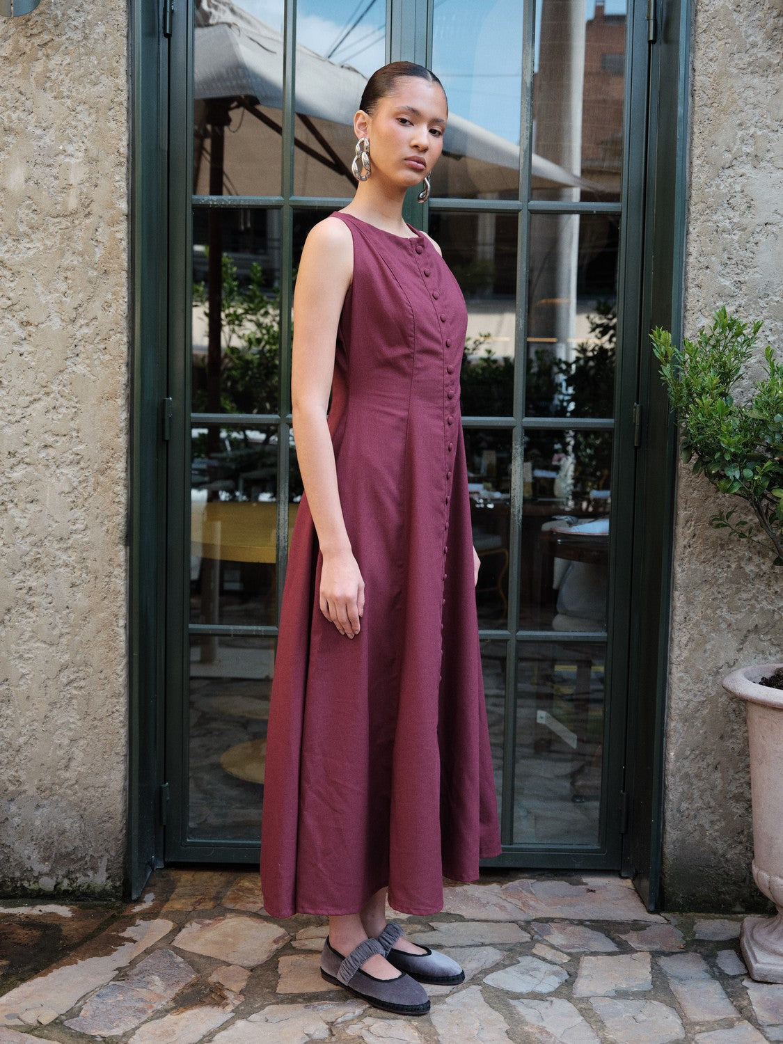 Midi Vestido Lydia VOIE MIDI VESTIDOS Malva CO