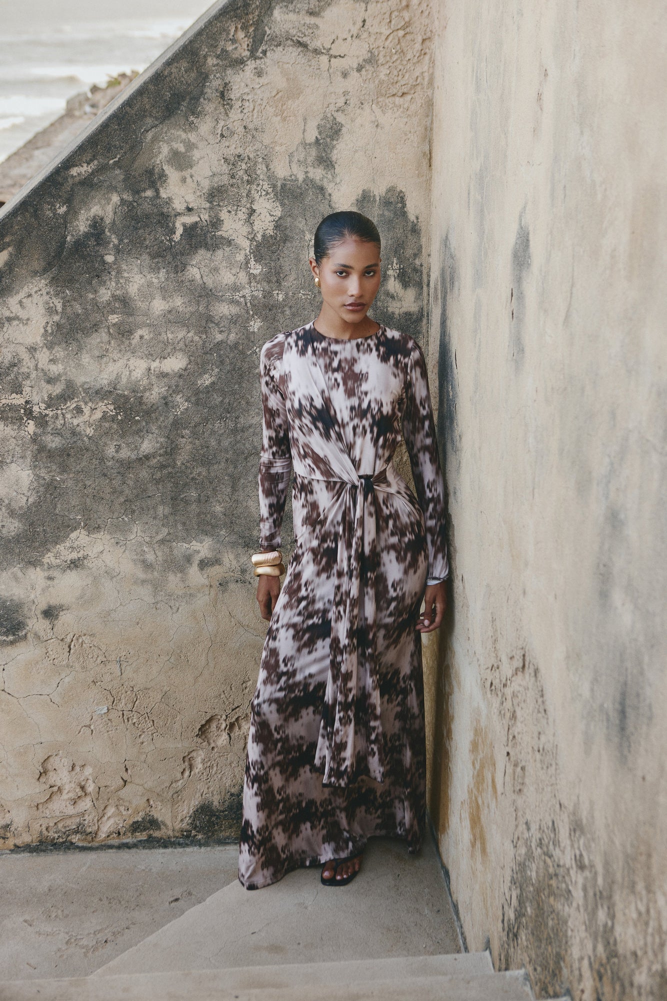 Maxi Vestido Saga Print Glimpse