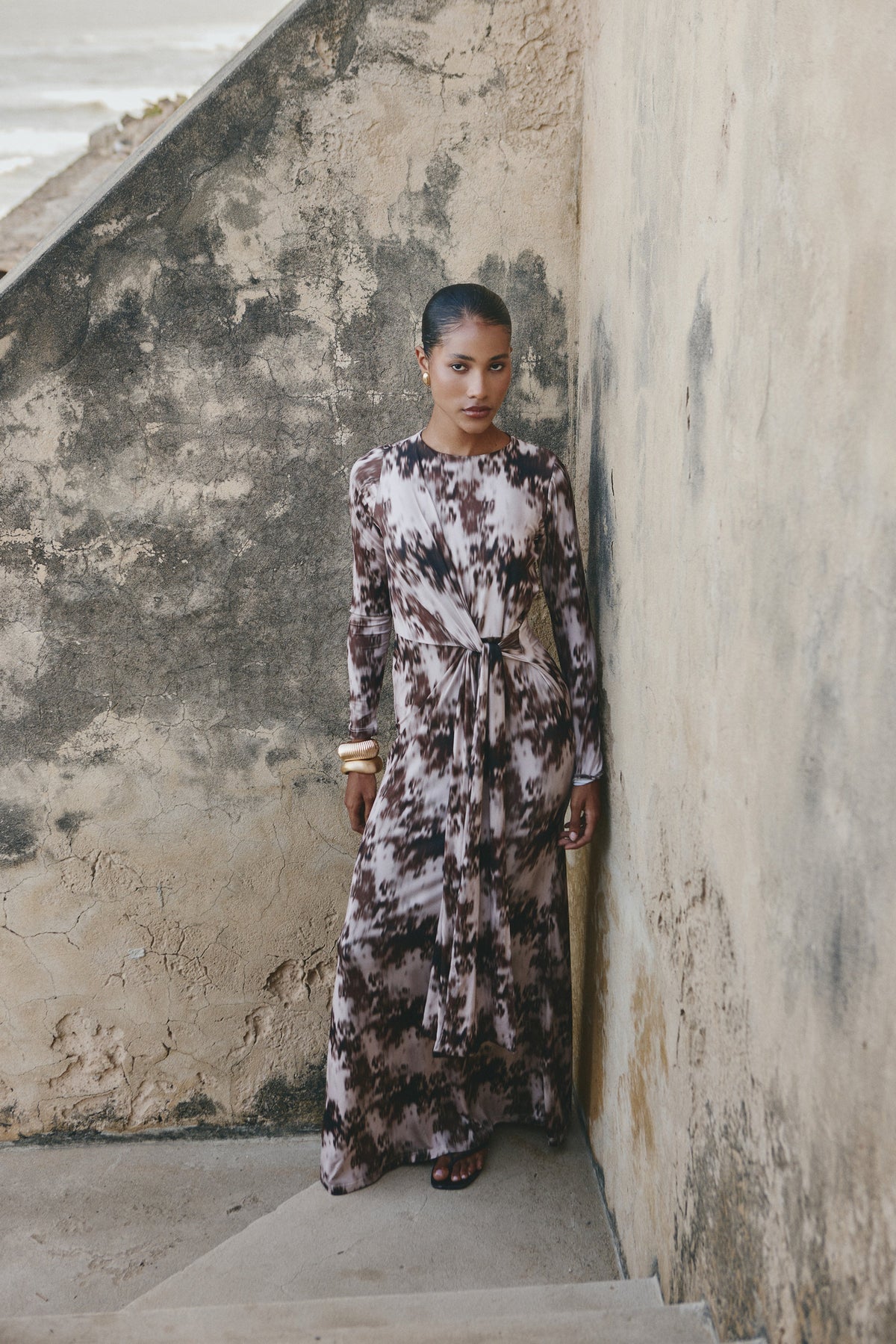 Maxi Vestido Saga Print Glimpse