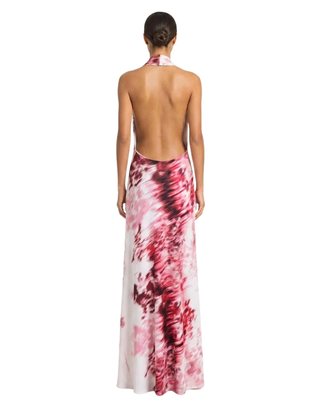 Maxi Vestido Solenne Print Bosquet Rosé