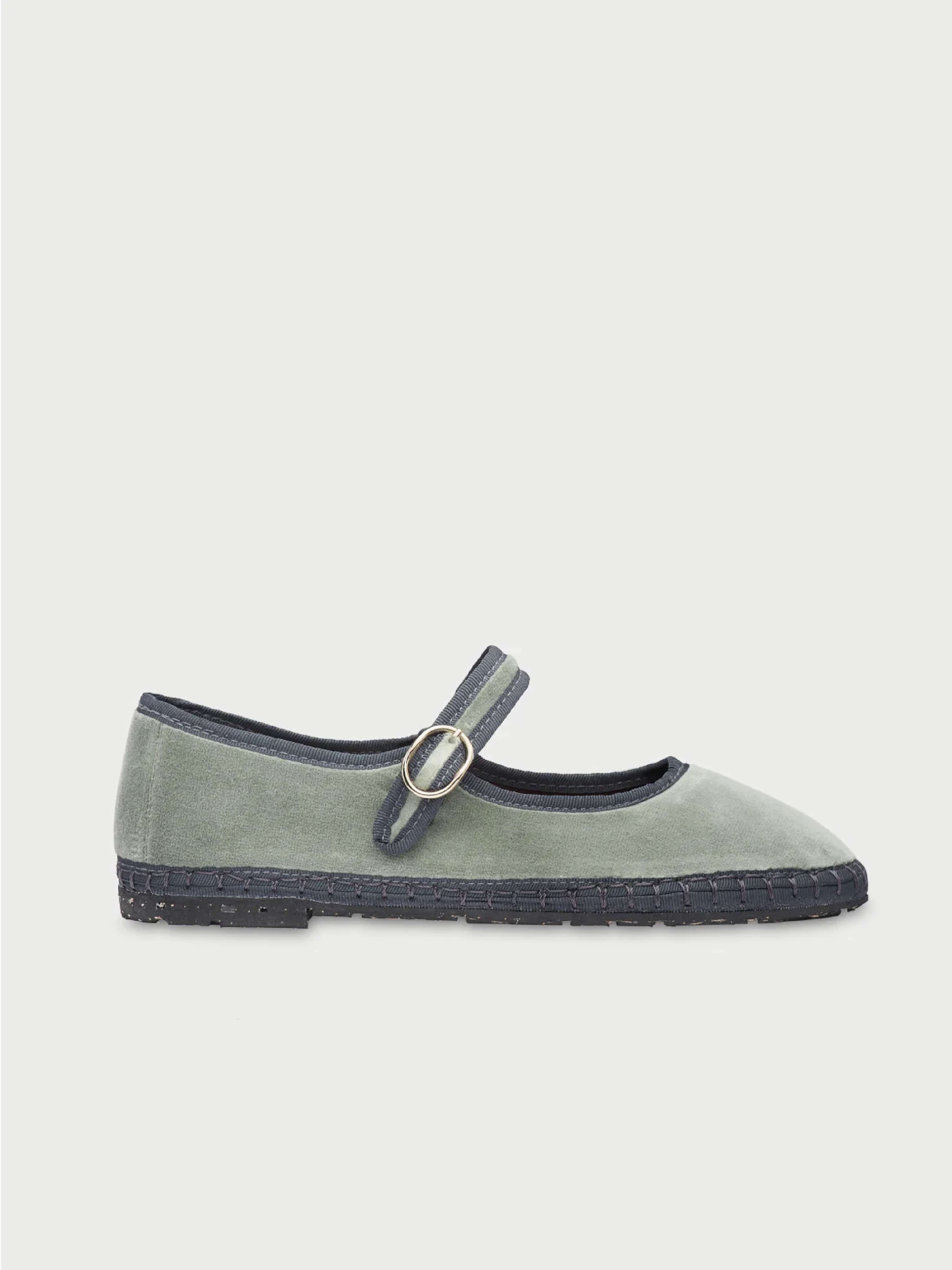 Baleta Mary Jane Velvet Prynne