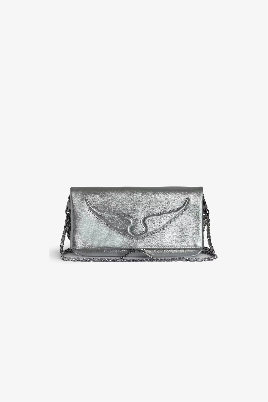 Bolso Rock Wings Metallic Grained Le