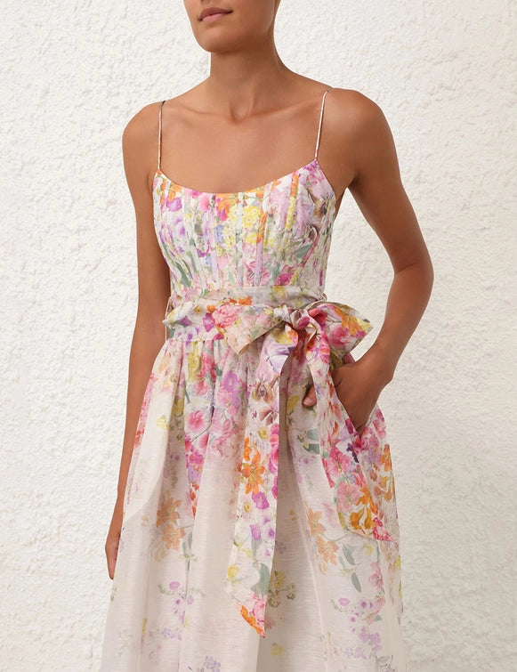 Midi Vestido Natura Corset