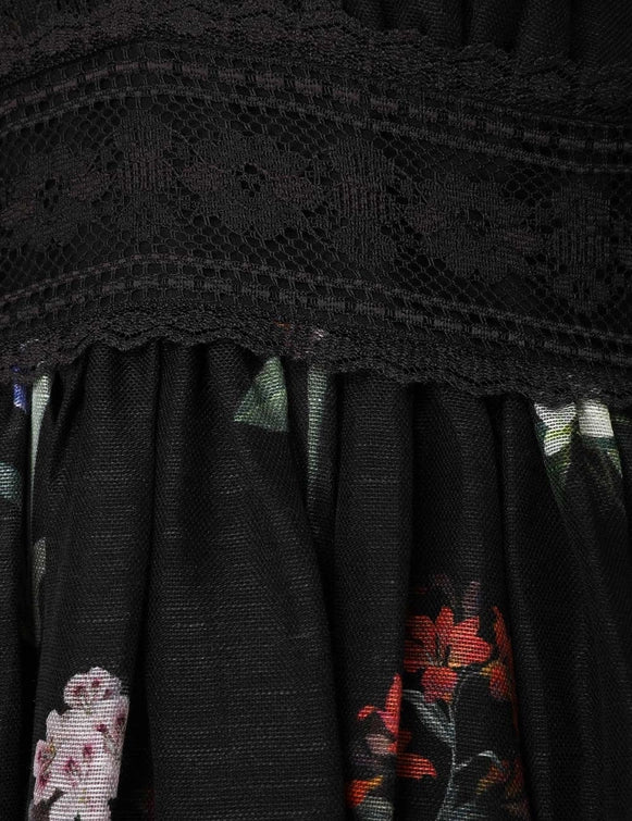 Vestido Natura V Neck Lace