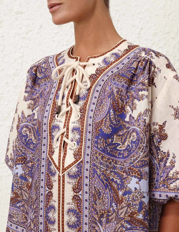 Vestido Ottie Eyelet ZIMMERMANN MINI VESTIDOS Malva CO