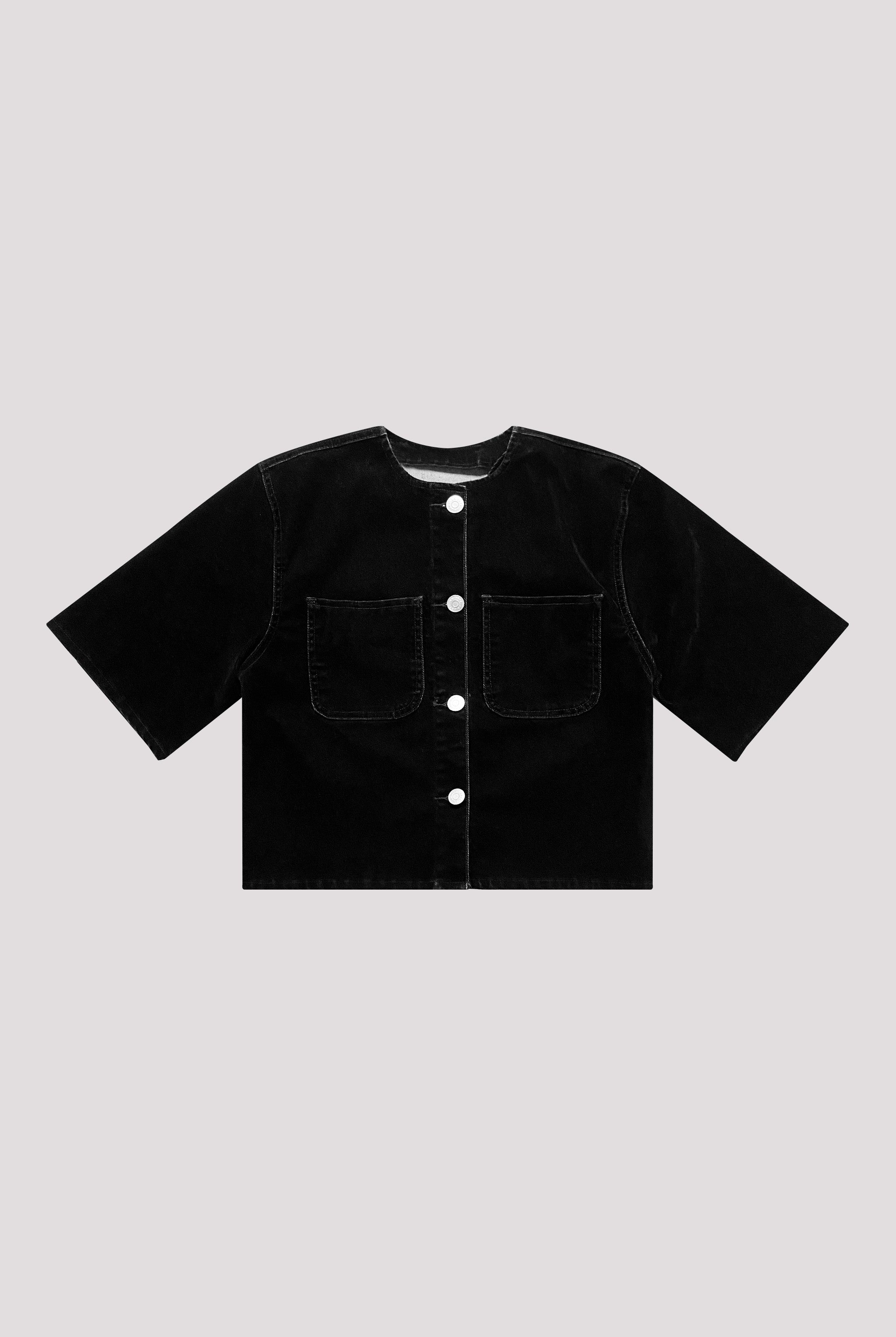 Sobrecamisa Terciopelo Negro