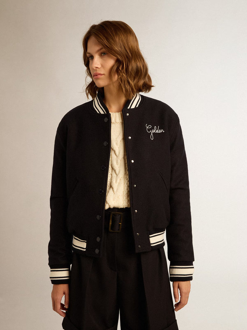 Chaqueta Golden Bomber Compact Cloth Wool