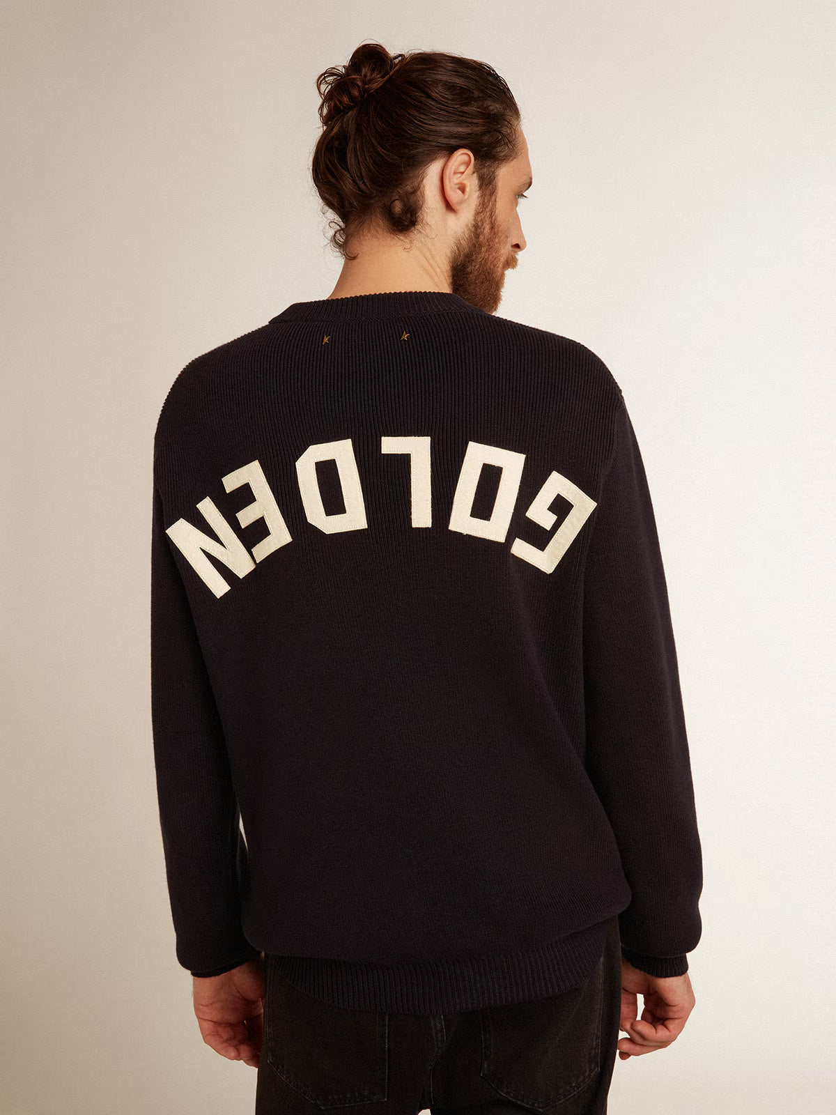 Sudadera Golden Knit Crew Neck With Logoyarn