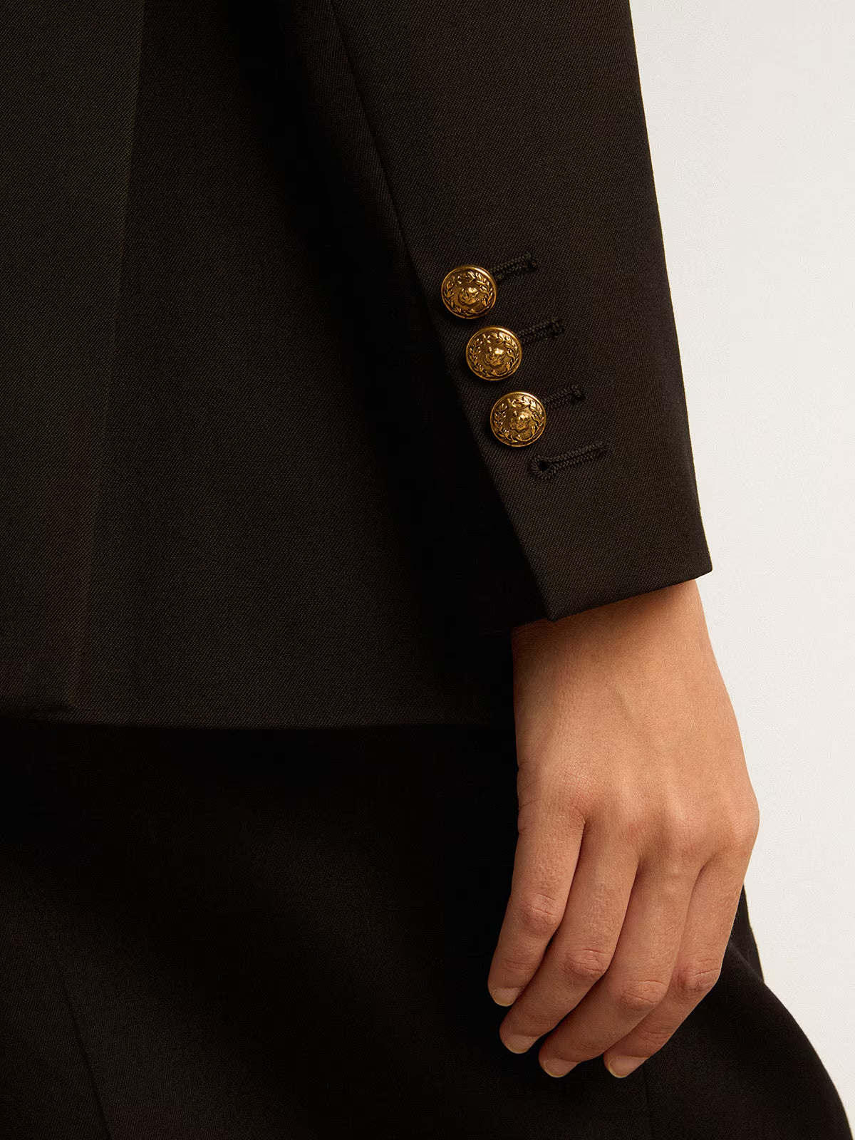 Golden Blazer Light Dry Wool Printed Message