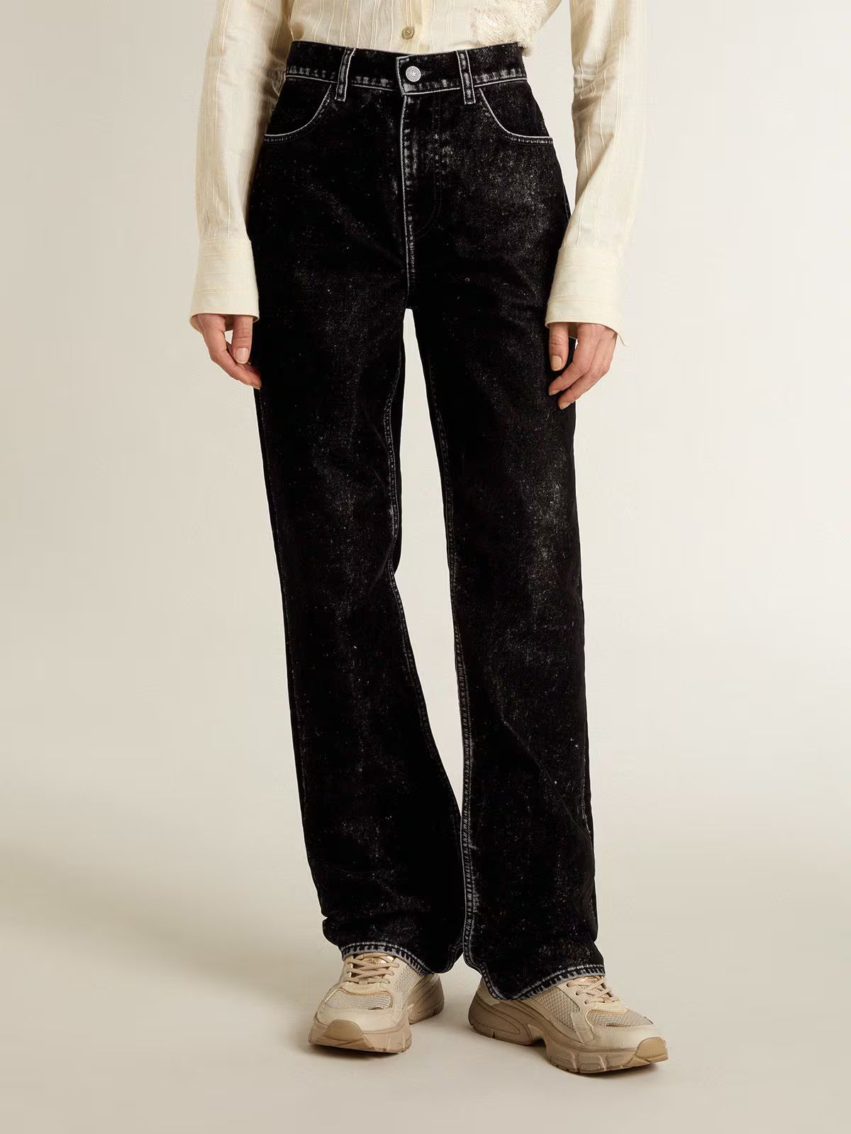 Pantalon Denim Journey Straight Velvet Washed