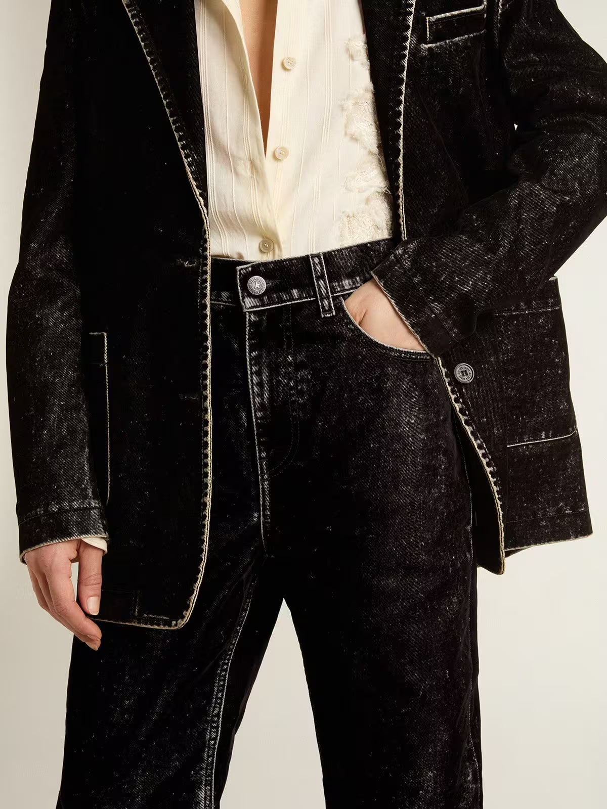 Pantalon Denim Journey Straight Velvet Washed