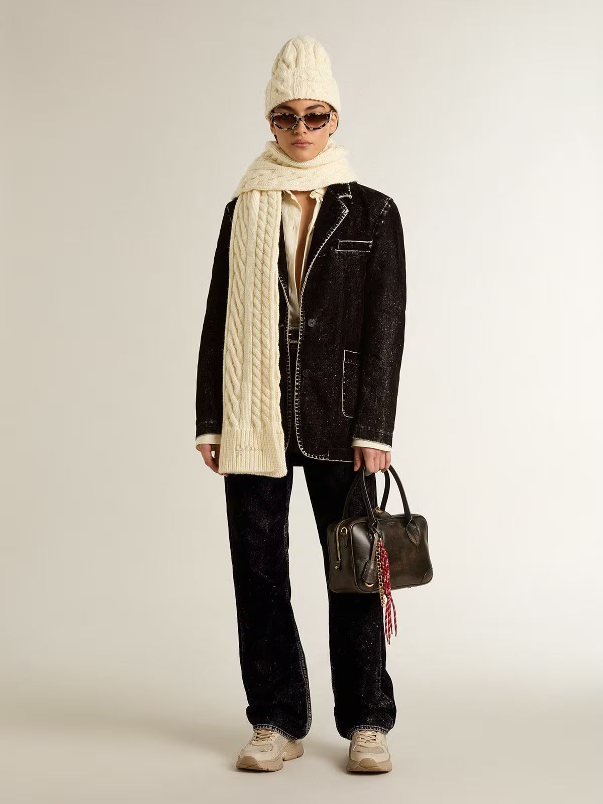 Pantalon Denim Journey Straight Velvet Washed GOLDEN GOOSE PANTALONES Malva CO