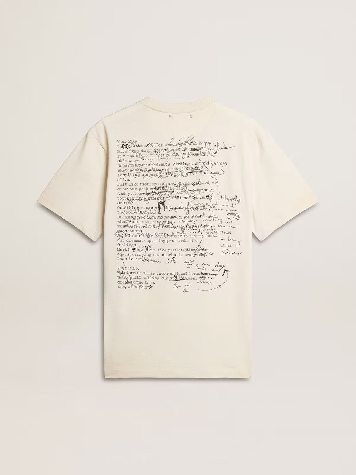 T-Shirt Journey Vintage With Printgauze GOLDEN GOOSE T-SHIRT Malva CO