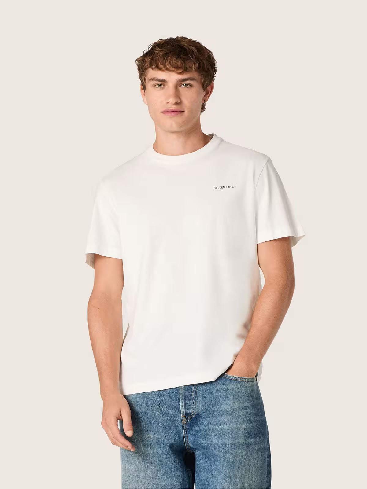 T-Shirt Journey Cotton Contrast Logo Print