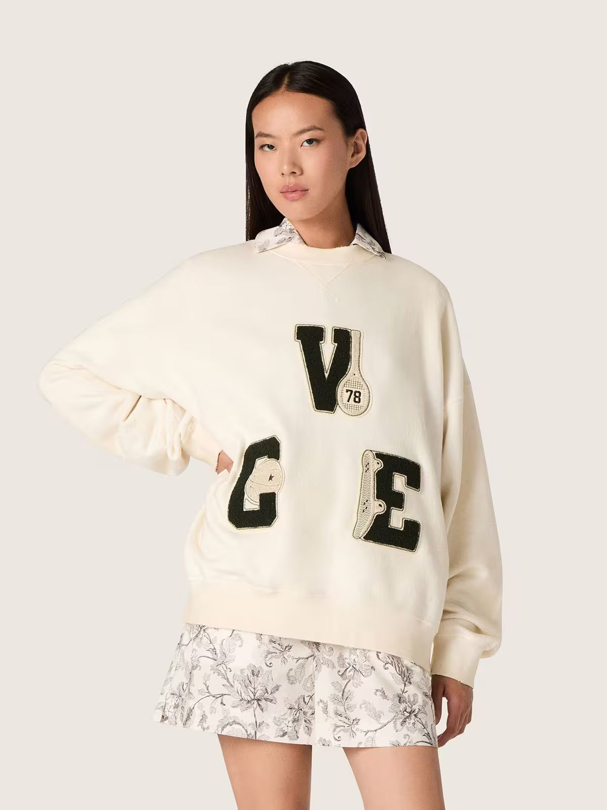Jersey Star Boxi Crewneck Vintage Vce Patch Unisex