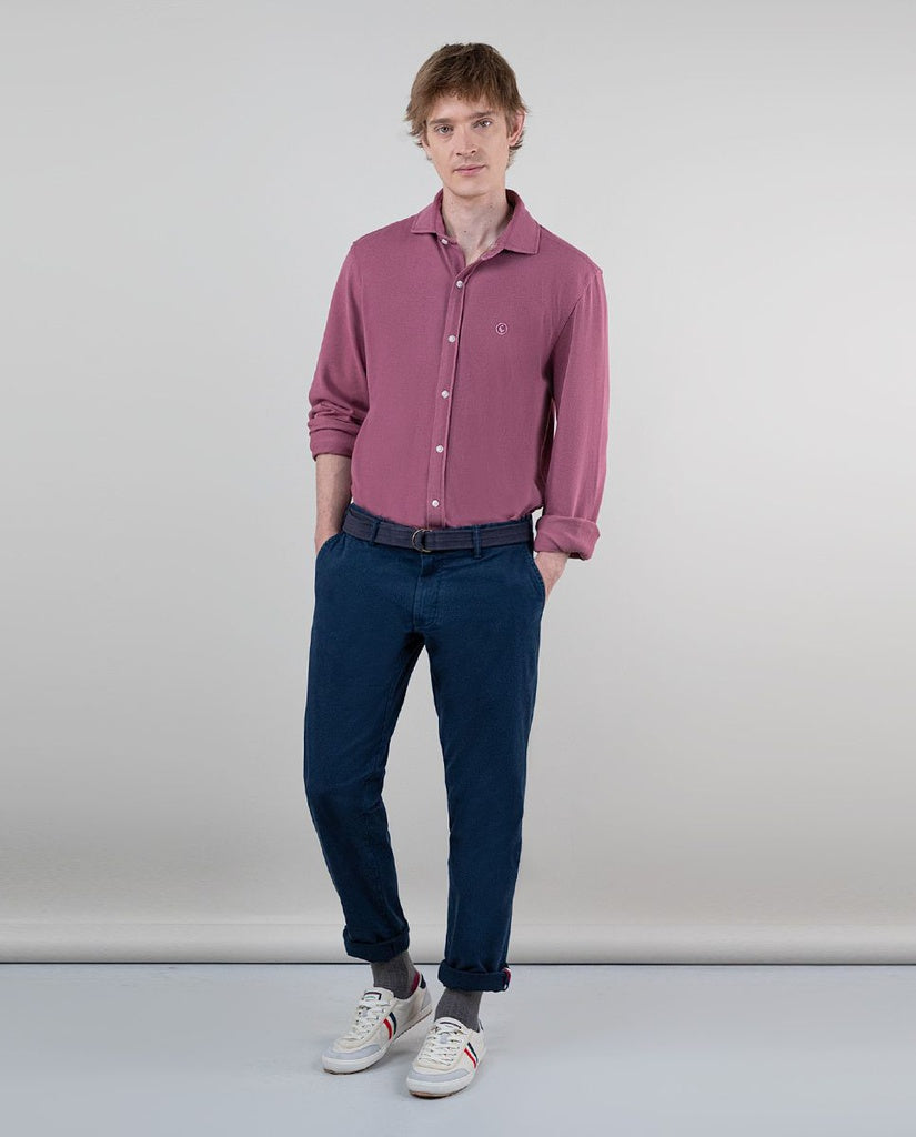 Pantalon Chino Basico Marino EL GANSO PANTALONES Malva CO