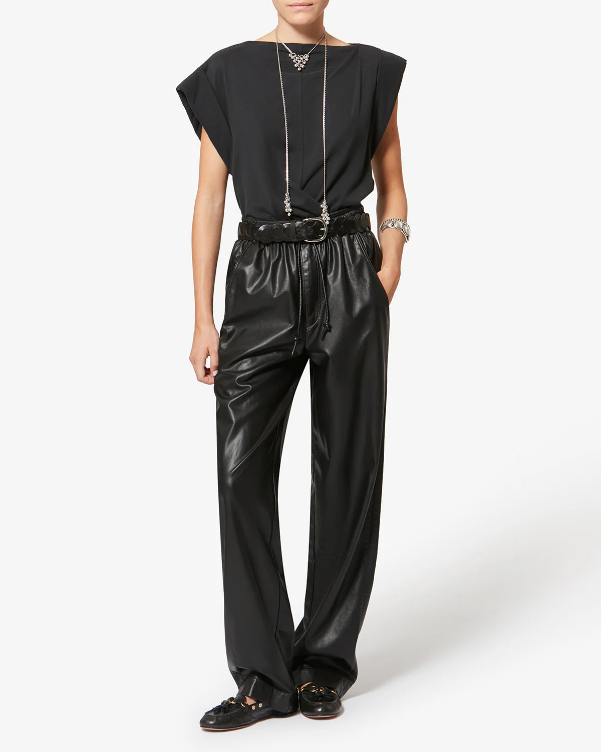 Pantalón Nereane ISABEL MARANT PANTALONES Malva CO