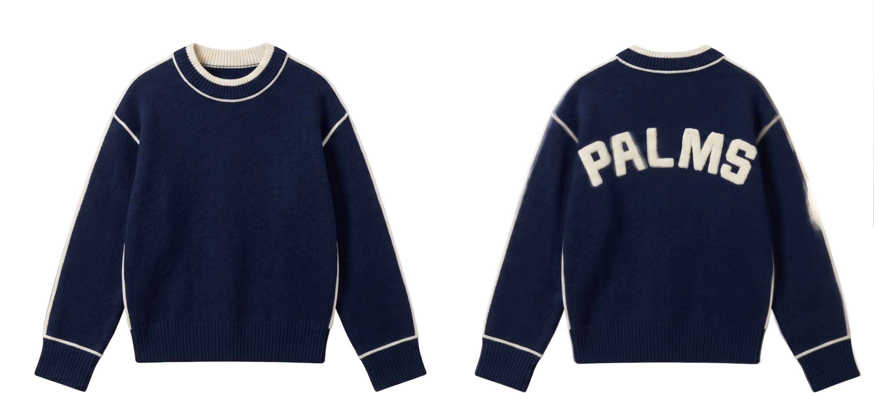 Jersey Crewneck Palms Knit