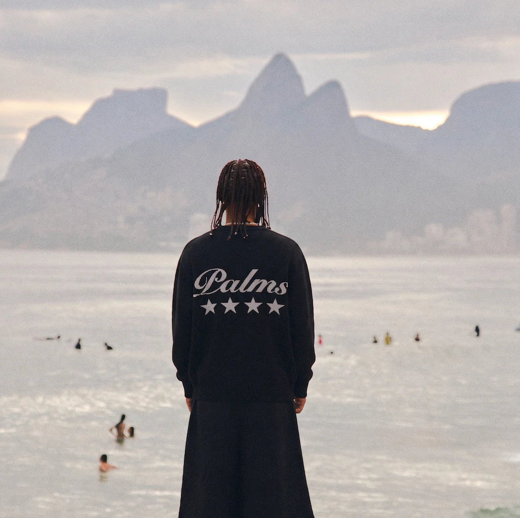 Jersey Knit Palms Stars