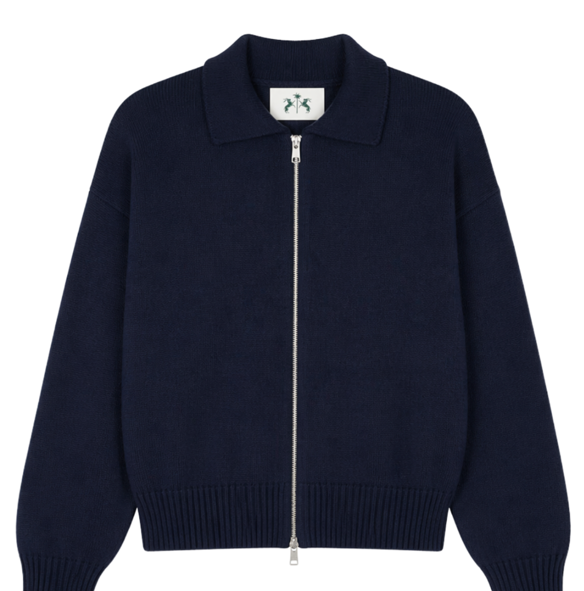 Sweater Palms Zip Up