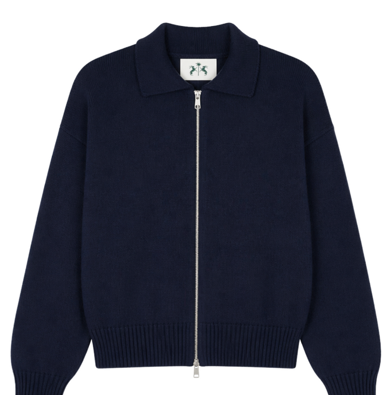 Sweater Palms Zip Up