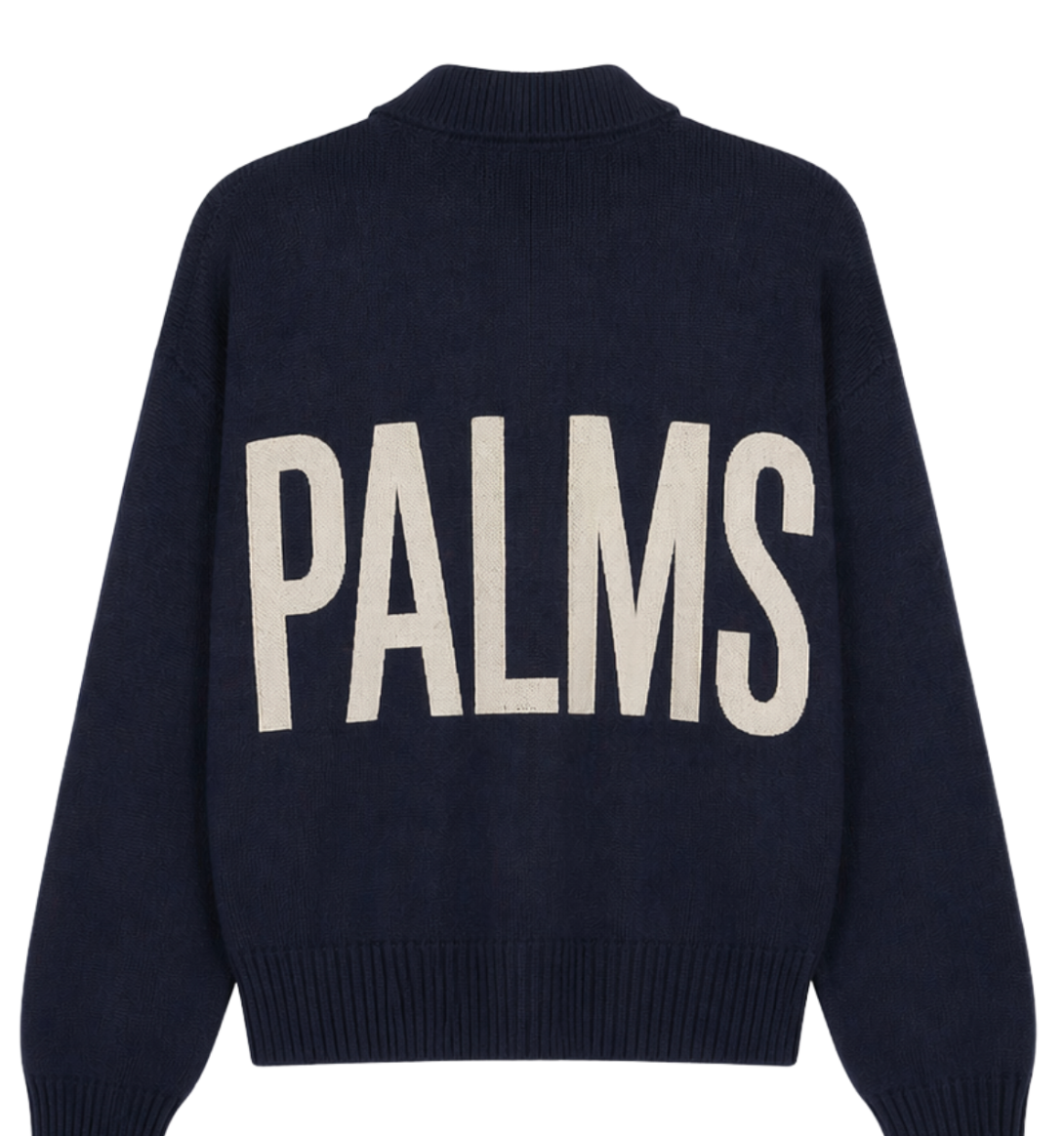 Sweater Palms Zip Up